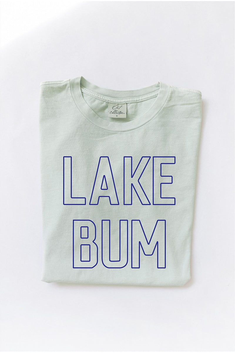 Lake Bum Mineral Wash Graphic Tee