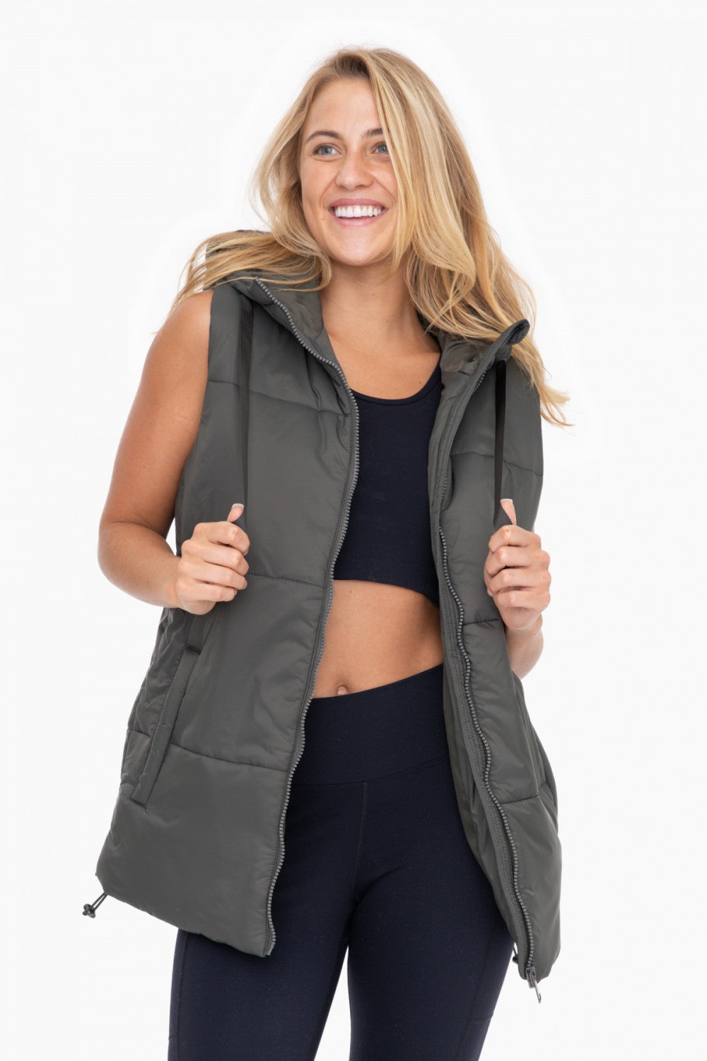 What to Wear with a Hooded Puffer Vest?