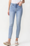 LOVERVET by Vervet Light Wash High Rise Crop Skinny Jeans