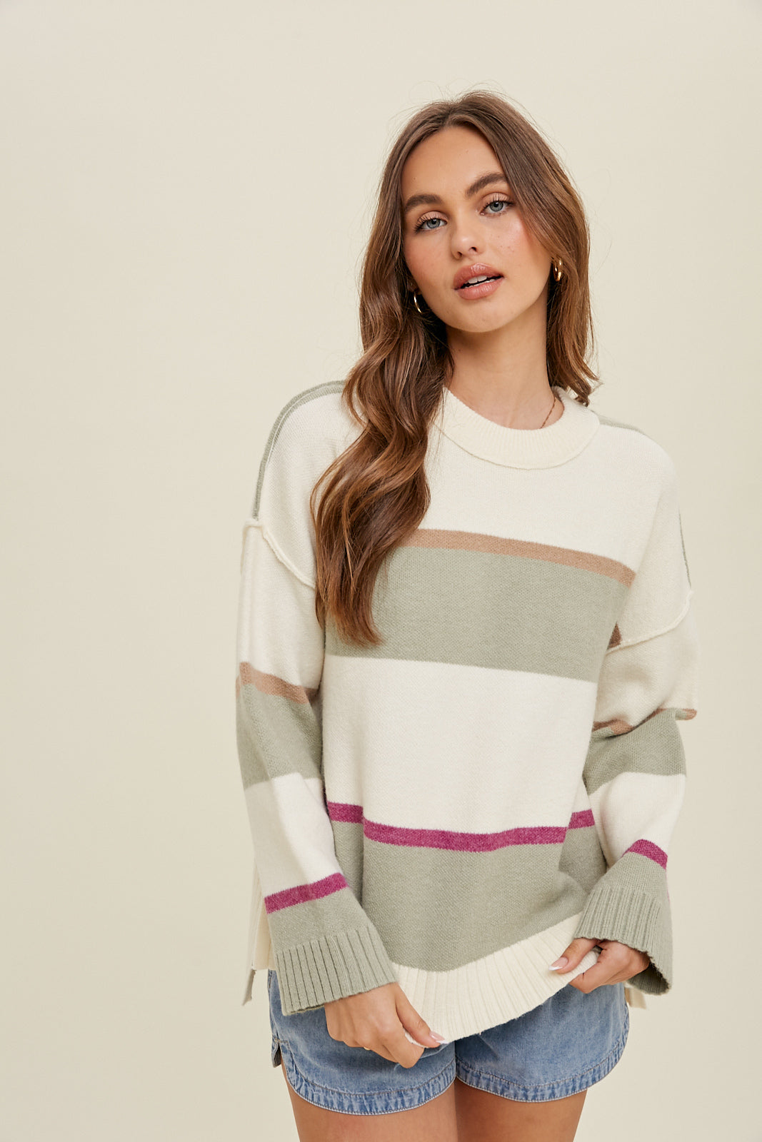 Gabby Multi Striped Sweater