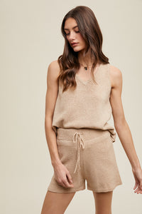 Luxe Sweater Knit Lounge Shorts