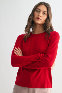 Teddy Bear Holiday Set Pointelle Top