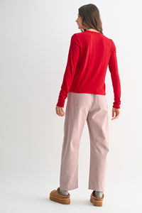 Teddy Bear Holiday Set Pointelle Top