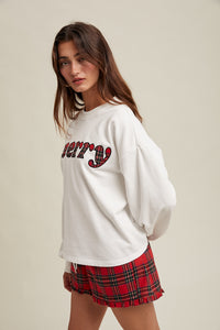 Merry Plaid Top and Shorts Set