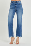 RISEN High Rise Relaxed Straight Jeans