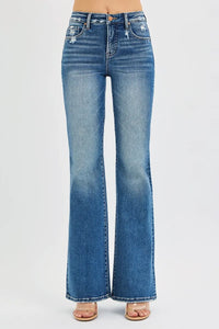 Risen High Rise Tummy Control Flare Jeans