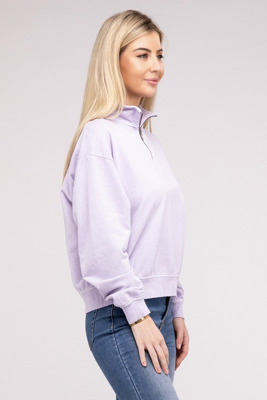 Half Zip Long Sleeve Sweatshirt