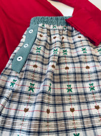 Teddy Bear Holiday Set Red Pointelle Top and Teddy Bear Boxer Shorts