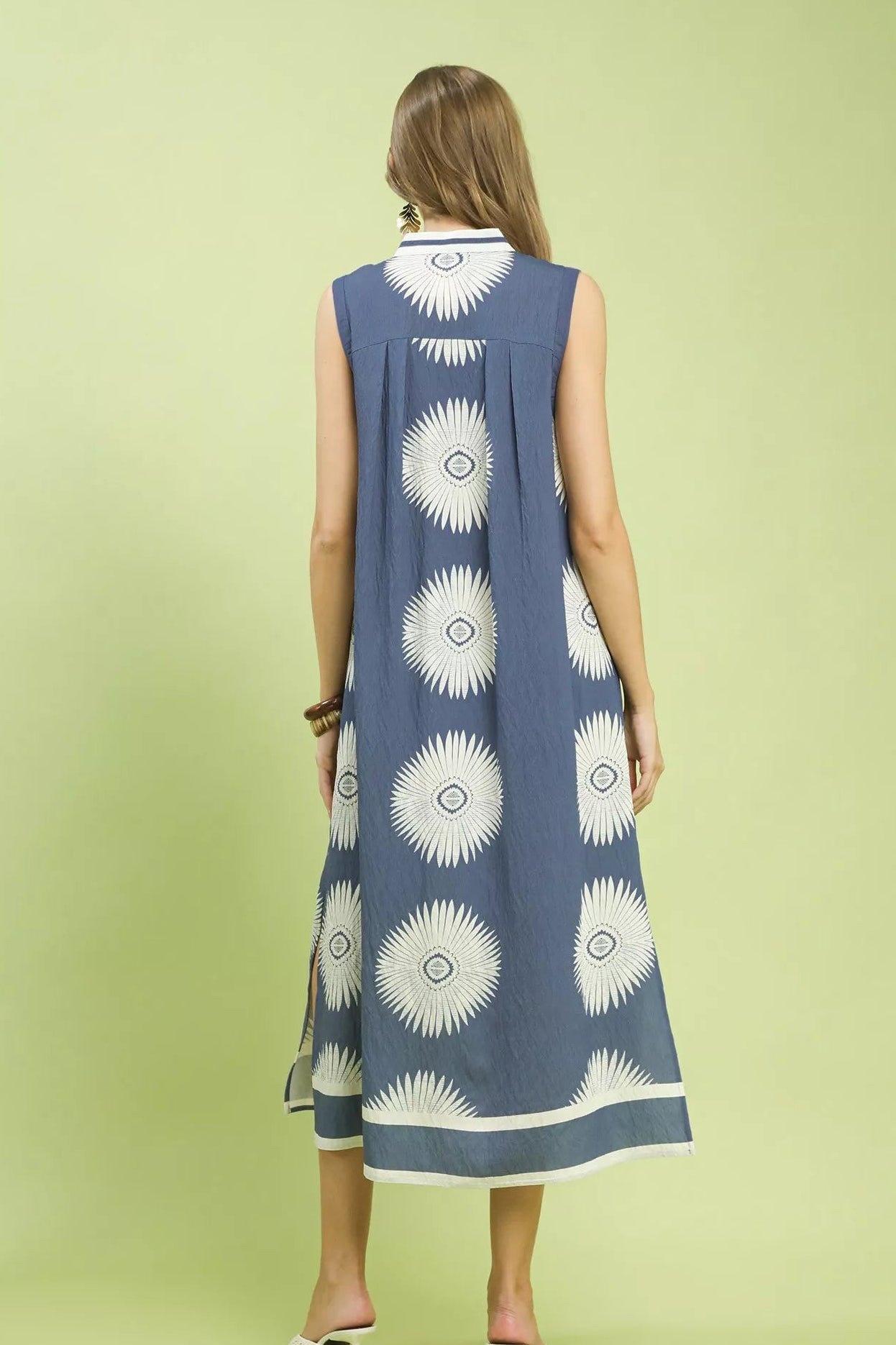 Umgee Geometric Midi Dress