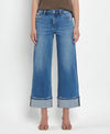 Flying Monkey High Rise Cuffed Wide Leg Jeans