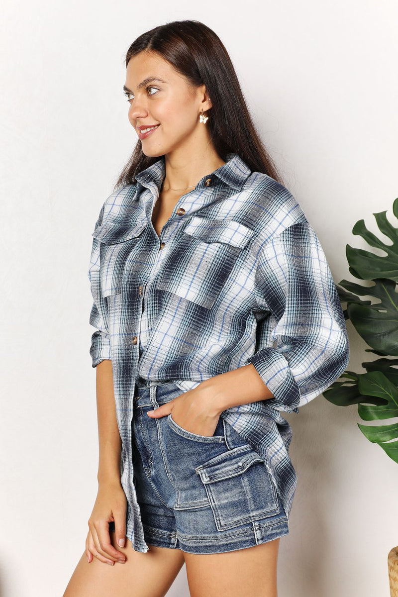 Cozy Cabin Plaid Button Up Shirt