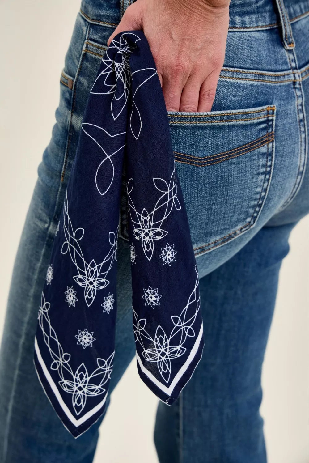 Judy Blue Mid Rise Jaqueline Flare Jeans with Embroidered Back Pockets 