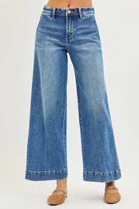 Risen Mid Rise Slouchy Wide Leg Jeans
