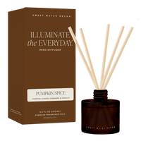 Pumpkin Spice Amber Tinted Glass Jar Reed Diffuser