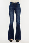 Kancan Mid Rise Dark Wash Flare Jeans