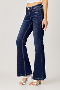 RISEN Low Rise Dark Wash Flare Jeans