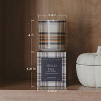 Sweet Water Decor Fall Leaves Soy Candle - Boxed Amber Tinted Glass Jar - 12 oz
