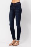 Judy Blue High Rise Handsand Dark Wash Skinny Jeans