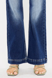 Kancan High Rise Trouser Hem Flare Jeans