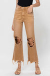 VERVET by Flying Monkey Kiss Of California 90's Vintage Crop Flare Jeans