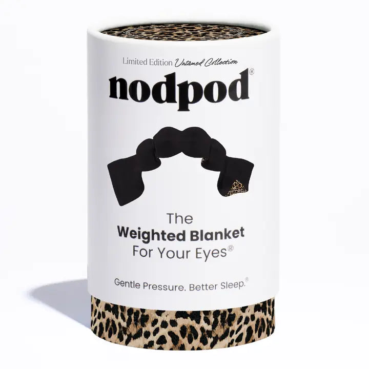 Leopard Nodpod Weighted Sleep Mask