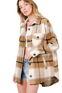 Oversized Bold Plaid Shacket