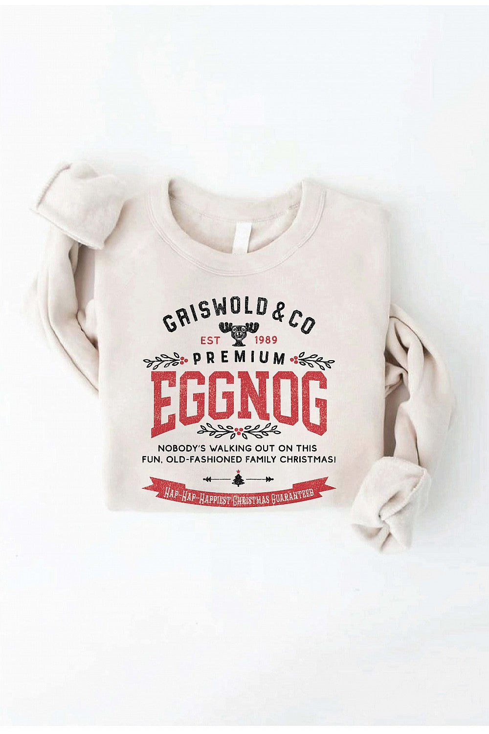 Premium Eggnog Graphic Fleece Sweatshirt