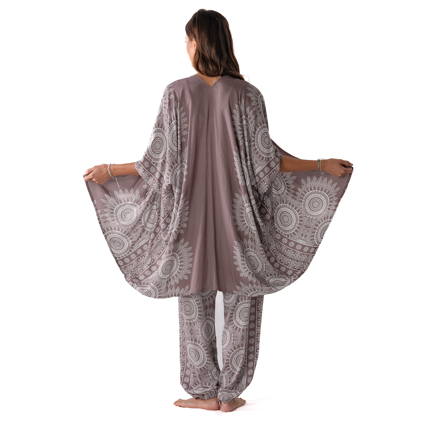 Lotus and Luna Nosara Harem Pants and Kimono Lounge Set