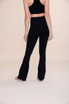 Mono B Ribbed Flare High-Waist Leggings