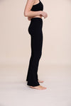 Mono B Ribbed Flare High-Waist Leggings