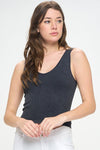 Seamless Reversible Stonewashed Ribbed Tank