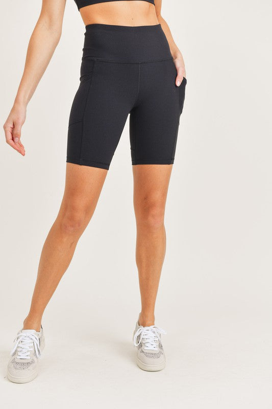 Mono B Lycra High-Impact Biker Shorts