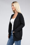 Mallory Melange Open Front Sweater Cardigan