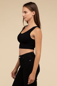 Scoop Ribbed Seamless Crop Top