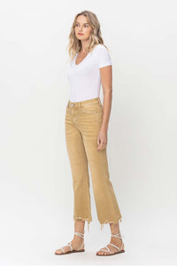 VERVET by Flying Monkey Croissant High Rise Crop Flare Jeans
