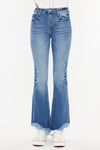 Kancan High Rise Frayed Hem Bootcut Jeans