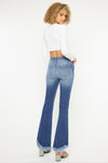 Kancan High Rise Frayed Hem Bootcut Jeans
