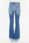 Kancan High Rise Frayed Hem Bootcut Jeans