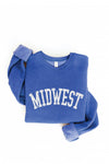 Midwest Graphic Fleece Sweatshirt - Royal Blue