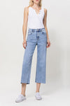 Vervet by Flying Monkey High Rise Crop Wide Leg Jeans