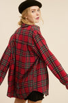 Avril Ribbon Plaid Button Down Shirt