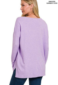 Front Seam Tunic Sweater