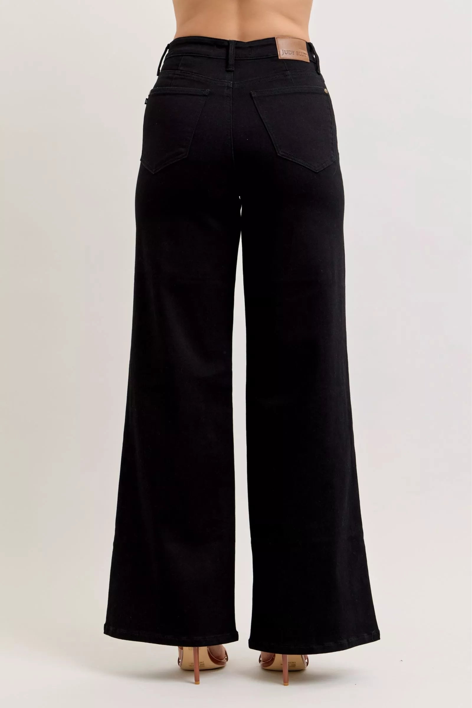 Judy Blue High Rise Front Yoke Wide Leg Jeans