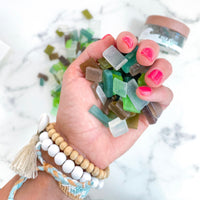 Sea Glass Soaps - Tropical Mandarin & Almond Mini Soaps