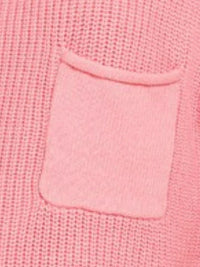 Zenana Mock Neck Short Sleeve Sweater in Dark Pink