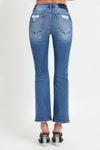 RISEN Mid Rise Ankle Straight Jeans