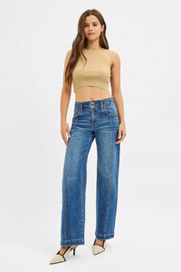 Risen High Rise Fit Wide Baggy Jeans