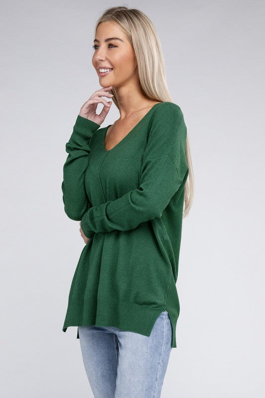Janessa Front Seam Tunic Sweater