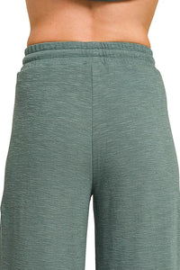 Cotton Slub Short Sleeve Tee and Pants Set