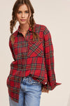 Avril Ribbon Plaid Button Down Shirt